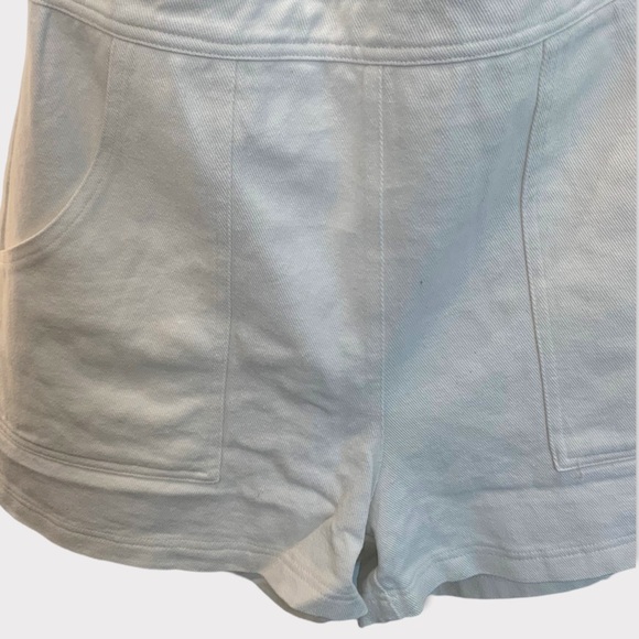 SUGAR+LIPS | White Denim Romper Size L - Picture 7 of 13